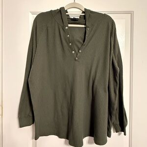 Torrid Dark Olive Long Sleeve Top